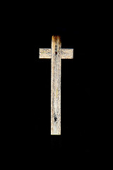 Image showing old wooden crucifix 