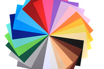 Image showing color papers background