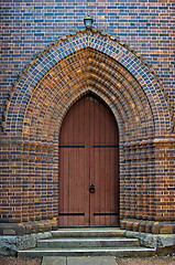 Image showing arched church doorway