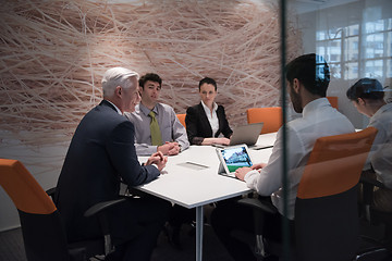 Image showing business people group brainstorming on meeting