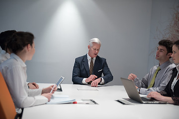 Image showing business people group brainstorming on meeting