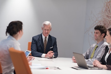 Image showing business people group brainstorming on meeting