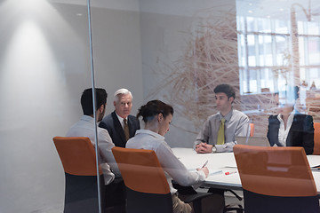 Image showing business people group brainstorming on meeting