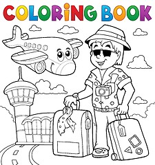 Image showing Coloring book travel thematics 2