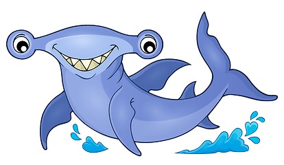 Image showing Hammerhead shark theme image 1