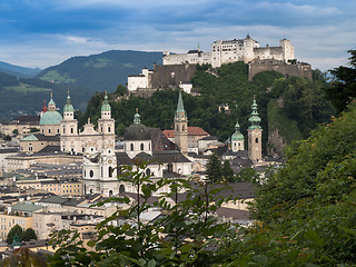 Image showing Hill fort Hohensalzburg in Salzburg