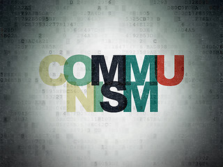 Image showing Politics concept: Communism on Digital Paper background
