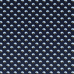 Image showing dark blue studded plate