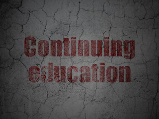 Image showing Education concept: Continuing Education on grunge wall background