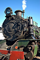 Image showing close up of steam train