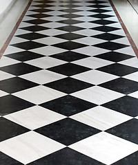 Image showing Checkered Flooring