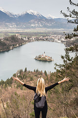 Image showing Beautiful nature around Bled Lake, Slovenia.