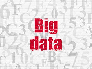 Image showing Data concept: Big Data on wall background