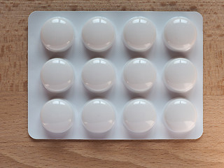 Image showing Medical pills on a table