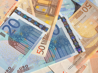 Image showing Fifty and Twenty Euro notes