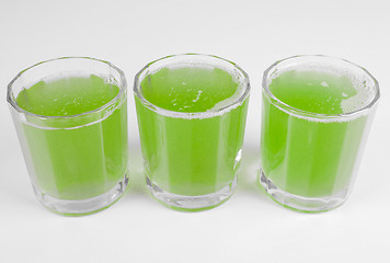 Image showing Green apple juice