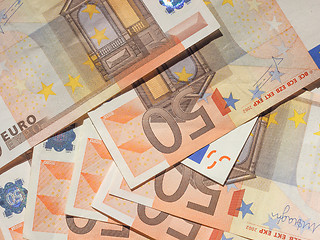 Image showing Fifty Euro notes