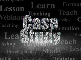 Image showing Education concept: Case Study in grunge dark room