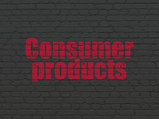 Image showing Finance concept: Consumer Products on wall background