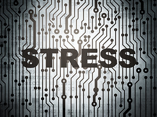 Image showing Medicine concept: circuit board with Stress