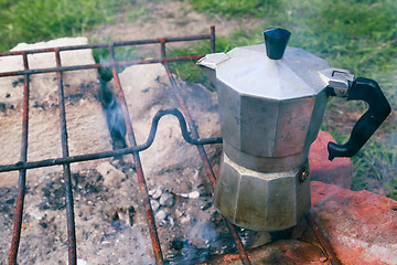 Image showing coffee on the coals