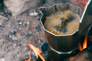 Image showing coffee on the coals