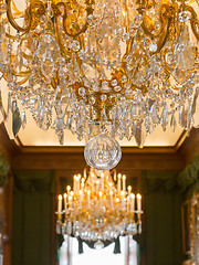 Image showing Chrystal chandelier close-up