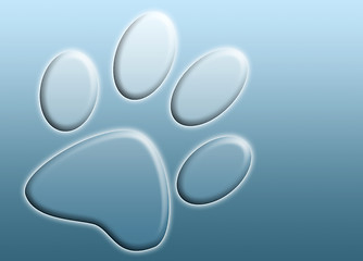 Image showing abstract paw print