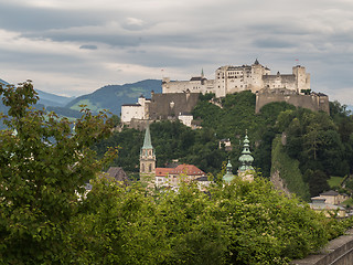 Image showing Hill fort Hohensalzburg in Salzburg