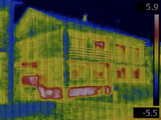 Image showing Facade Infrared Leak