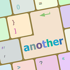Image showing another button on the computer keyboard key vector illustration