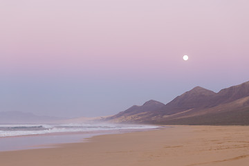 Image showing Cofete beach, Fuerteventura, Canary Islands, Spain