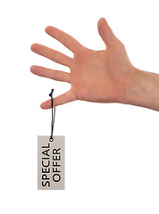 Image showing Tag tied with string, price tag