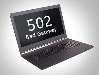 Image showing HTTP Status code - 502, Bad Gateway