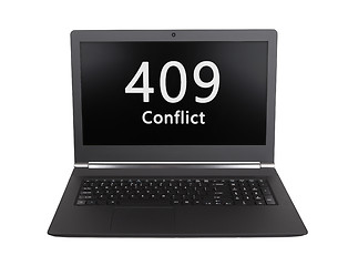 Image showing HTTP Status code - 409, Conflict