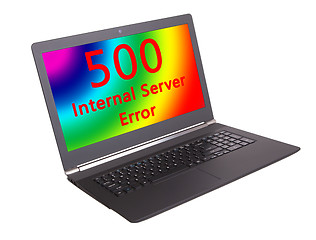 Image showing HTTP Status code - 500, Internal Server Error