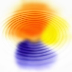 Image showing Abstract color spots and ripples