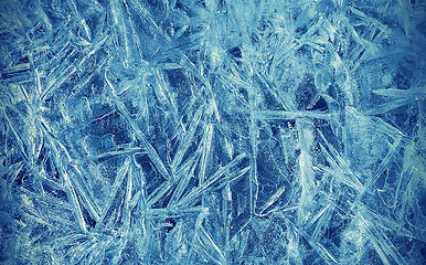 Image showing Texture of natural ice pattern 