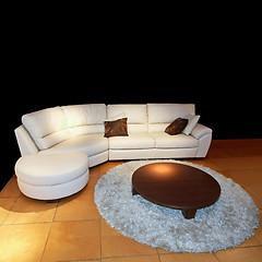 Image showing White living room