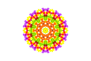 Image showing Abstract bright color shape