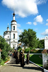 Image showing Nuns take part in the religious procession