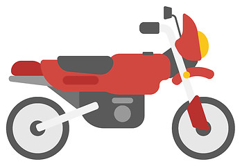 Image showing Classic retro motorcycle.