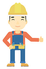 Image showing Builder showing thumbs up.