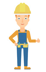 Image showing Builder showing thumbs up.