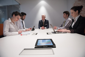 Image showing business people group brainstorming on meeting