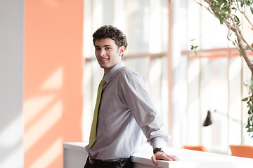 Image showing portrait of young business man at office
