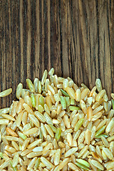 Image showing seeds of a brown rice