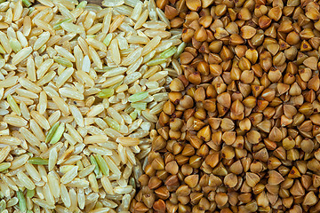 Image showing buckwheat and rice cereal