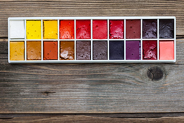 Image showing new watercolor paint-box