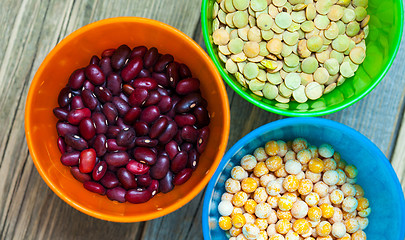 Image showing bean, lentil and pea